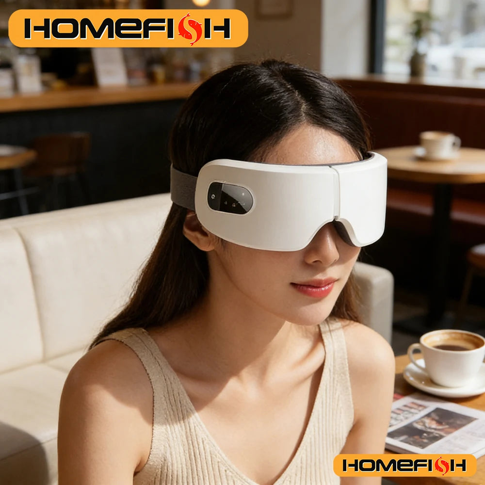 Intelligent Charging Steam Eye Massager - Bt Vibration Hot Compress Eye Mask for Children Eye Protection Device