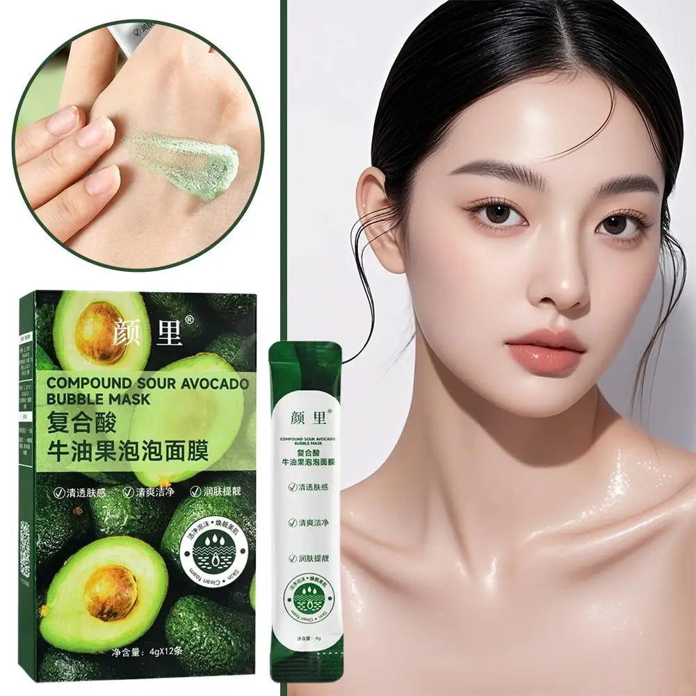 Centella Asiatica Bubble Facial Mask Blackhead Removal Freeze Mask Soothing Bubble Mask Shrink Pores Brighten Skin Nourish Mask