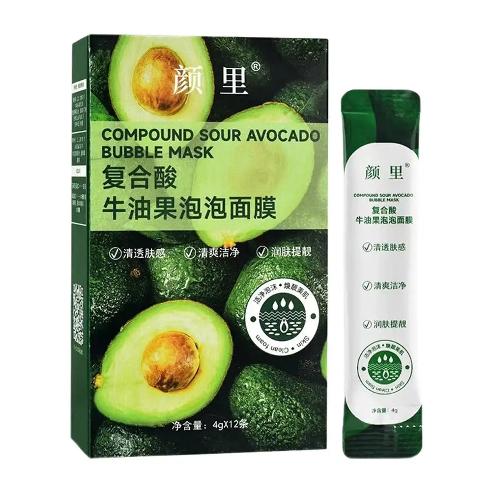 Centella Asiatica Bubble Facial Mask Blackhead Removal Freeze Mask Soothing Bubble Mask Shrink Pores Brighten Skin Nourish Mask
