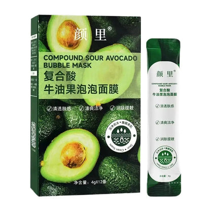 Centella Asiatica Bubble Facial Mask Blackhead Removal Freeze Mask Soothing Bubble Mask Shrink Pores Brighten Skin Nourish Mask