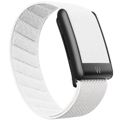 Suitable for Whoop 5.0 wristband strap, nylon woven elastic Whoop mg sports replacement strap, W logo metal