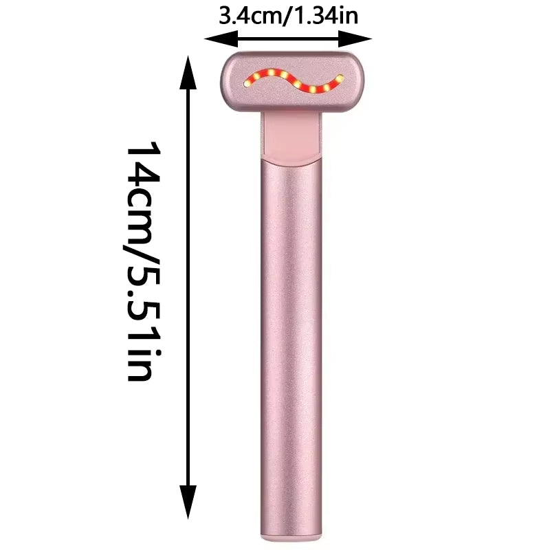 EMS Microcurrent Face Lifting Device Red Light Therapy Facial Wand Eye Neck Massager Skin Tightening anti Wrinkle Beauty Tool